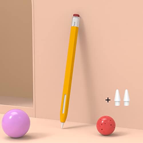 Силиконов калъф за моливи LOVE МЕЙ Classic е Съвместим с калъф Apple Pencil 2-ро поколение, калъф-панел с неплъзгащи гладка дръжка