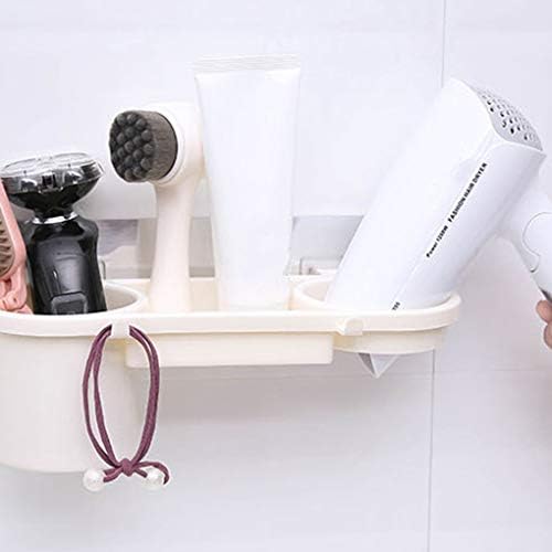 PDGJG Държач за Сешоар за баня ABS Стенни Поставки Здрава Залепваща Поставка За съхранение В Банята (Цвят: E)
