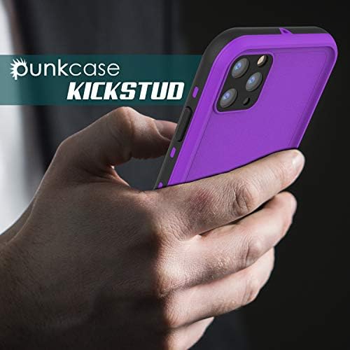 Punkcase за iPhone 11 Pro Max Водоустойчив калъф [серия KickStud] Slim Fit, сертифициран по стандарта IP68 [устойчив на удари], Блиндирана