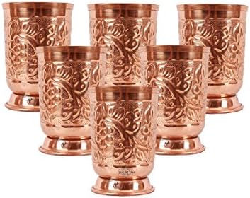Дизайнерски Мед Комплект Ръчно изработени Indian Art Villa От 6 Стъклени Чаши, 12 грама