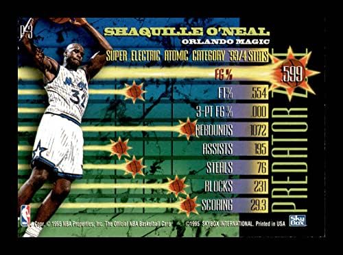 1994-95 Баскетболно карта НБА Хупс Предаторз П3 Шакил о ' Нийл Орландо Меджик NBA NM-MT