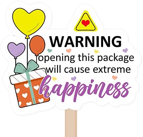 Предупреждение Аутопсия на тази опаковка ще Доведе до Извънредно щастие Стикер, Стикер за малкия бизнес, Пощенски етикет, Етикети