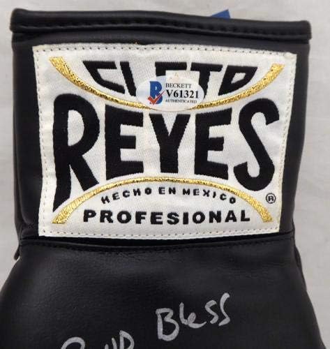 Черна Ръкавица, светът бокс Рейеса с Автограф на Андре Уорд God Bless, S. O. G. & World Champ LH Beckett БАН В присъствието на 182288 -