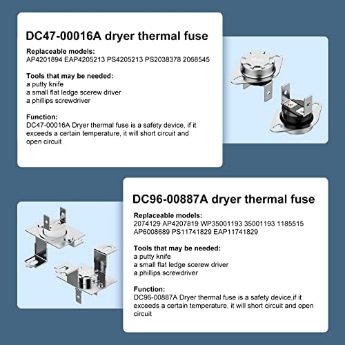 Сменете Нагревателен елемент сушилни Samsung DC47-00019A & DC96-00887A & DC47-00016A & DC47-00018A & DC32-00007A с топлинна