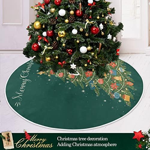 Oarencol Коледно Дърво Пола 36 инча Коледна Празнична Парти Коледа Мат Декорация