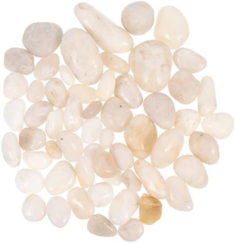 Стъклена ваза PATKAW Речни камъни Полирани Камъчета Външни Декоративни Камъни от Естествен Чакъл за Аквариуми Ландшафтен дизайн