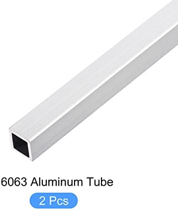 Квадратна Алуминиева тръба METALLIXITY (10 мм x 10 мм и широчина 1 мм x 200 мм) 2 елемента, Алуминиева Тръба 6063 - мебели за