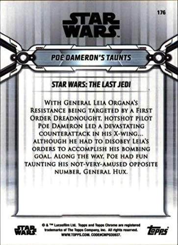 2019 Topps Хром Син Рефрактор Star Wars Legacy 176 Подигравки По Дэмерона / Търговска картичка 99