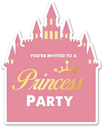 Покана в Тематична парти на принцесата в Пликове, 20 групи Покани във формата на малка Принцеса Рожден Ден, Покани за парти в чест на рождения Ден, Сувенири, Двустран?