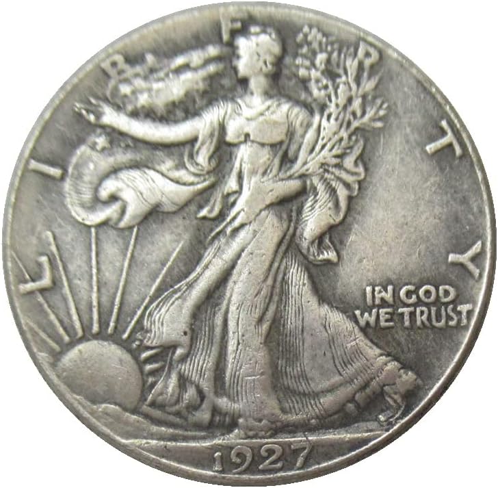 Полдоллара САЩ Walking Freedom 1927 сребърно покритие Копие на Възпоменателни монети