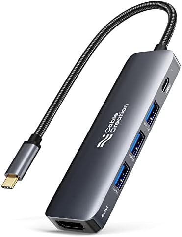 Създаване на кратък Комплект кабели за твърдия диск, Micro B-C USB с възел USB C 5 в 1 с HDMI, USB 3.0, захранването