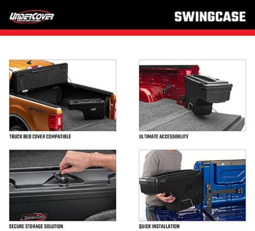 Скрит Чекмедже за съхранение в камион SwingCase|SC503P | Подходящ за 2022-2023 Nissan Frontier От страната на Пътника