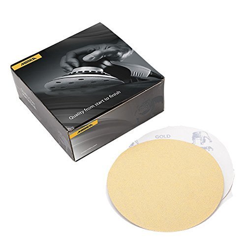 Абразивни дискове Mirka Bulldog Gold 5 С плетене на една кука и линия Без дупки Размер на 220 (брой 50)