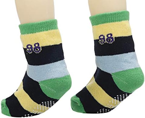 ShoppeWatch / 12 Чифта Чорапи за деца с дръжки, Мини Бански за бебета, проходилки за малки Момчета от 2 до 3 години