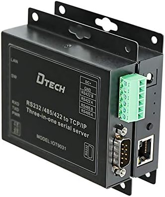 DTECH Сериен конвертор Ethernet Адаптер RS232 RS422 RS485 в TCP IP Сървър устройства Поддържа DHCP DNS Modbus RTU/TCP 10/100