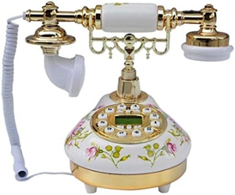 античен Телефон, без лого, Определен Цифров Ретро Телефон Класически Европейски Ретро-Стационарен Телефон с Висящи Слушалки за Домашен