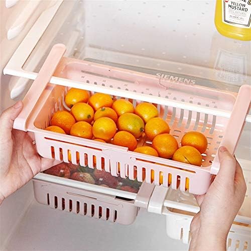 JQZLXCJZWJ Прибиращи стени на хладилника Водосточни Чекмедже За съхранение Чекмеджето За съхранение на плодове Класирането Багажник