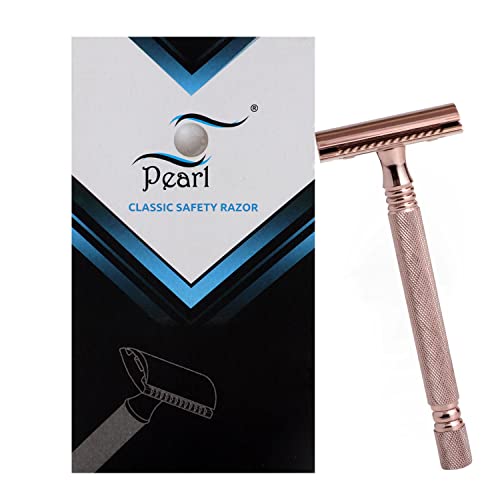 Сигурна бръснач Pearl Shaving Close Comb с двойно острие за мъжете - Множество еко-бръснач Freindly DE за мъже | Класическа