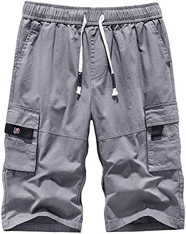Мъжки къси панталони-Карго APTRO с Еластичен колан Свободно, Намаляване, Летни Ежедневни Памучни Работни Панталони Свободно Намаляване на