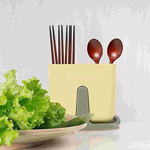 Поставка за пръчици за хранене Caddy Стойка за пръчки за сушене на чинии в кухнята Държач за химикалки (Цвят: оранжево)