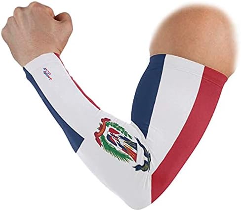 Ръкавите на Ръкавите Доминиканска Република, Спортни Ръкави RCP, Компресия Слънчеви Ръкави Размер XL, Покриващи Ръка