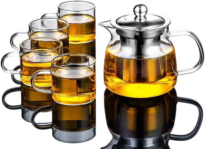 стъклена чай за дома, хол, прозрачен за приготвяне на чай кунг-фу玻璃茶具套装家玻璃茶具套装客厅透客厅透功夫泡茶功夫泡茶