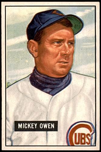 1951 Боуман 174 Мики Оуен Чикаго Къбс (Бейзболна карта) в Ню Йорк+ Къбс