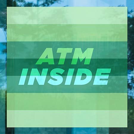 CGSignLab | Прозорец хастар ATM Inside - Модерен наклон | 24 x24