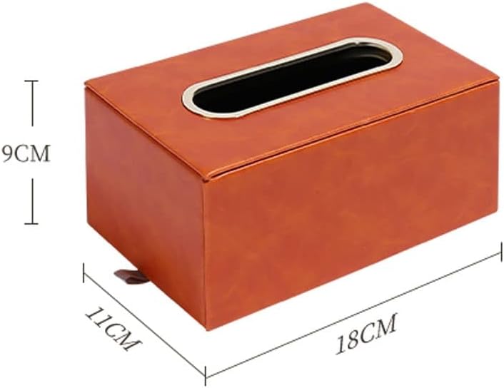 SDGH Кожена кутия за салфетки, масичка за кафе, Маса кутия за съхранение на салфетки, Декоративни орнаменти за Хол (Цвят: D, размер: