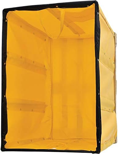 Global Industrial 8 Бушела, Самосвал с жълт винил кошница, В разглобено формата, 34 L x 22 W x 30-1 / 2H
