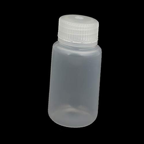 X-DREE 60 ml Полипропиленова пластмасова бутилка за запечатване на лабораторен реагент с винт на капака Прозрачна 5 бр. (60