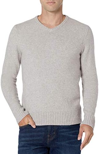 Мъжки пуловер Essentials Soft Touch с дълъг ръкав и V-образно деколте