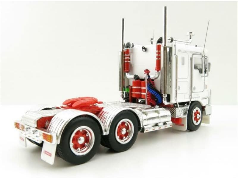 Култови копия за камион Kenworth K100G - Бяла / Червена Лимитированная серия, Предварително Изработени модел камион, МОНОЛИТЕН