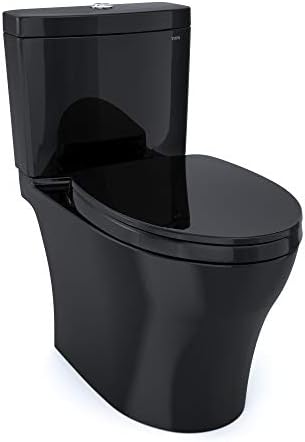 Тоалетна чиния е Универсална височина TOTO® Aquia® IV, състояща се от две части, Удължен с двойно смывом 1,28 и 0,9 GPF, WASHLET®+