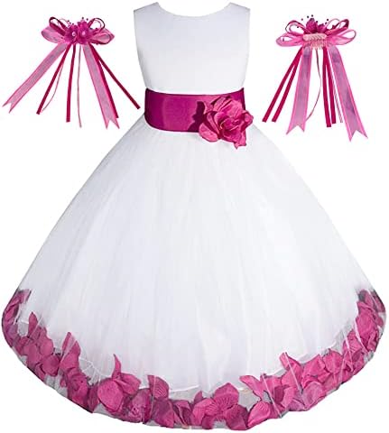 Безплатен Лък за коса, Направено в САЩ, 2-16 Години, За момичета с цветя Модел, За Причастие, Великденско Сватбена рокля