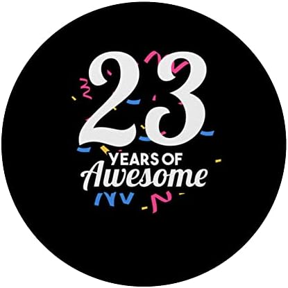 23 Години Шеметно парти за Рожден Ден Старост Година, Двадесет и Три PopSockets С Възможност за смяна на PopGrip