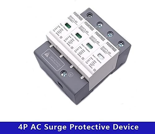 1 бр. устройство за защита от пренапрежение SPD AC 3P + N 20 ~ 40KA 30KA ~ 60KA 385 В 420 За защита от мълнии за дома (Размер: