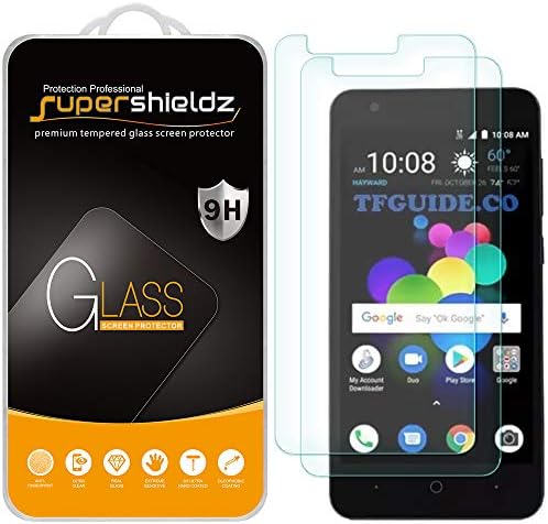 (2 опаковки) Supershieldz е Предназначен за ZTE Blade T2 Lite (Z559DL) Защитно фолио за екран от закалено стъкло, не се драска,