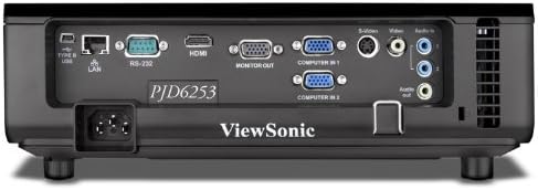 Предния край на проектор View Sonic PJD6253 XGA, 300 Инча - Черен