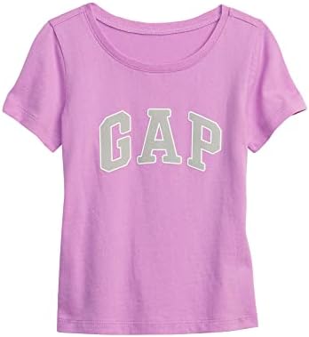 Тениска с логото на Baby GAP за момичета с къс ръкав