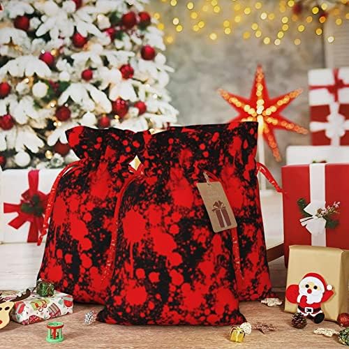Чанти с завязками За Коледни подаръци С Кървава Картина-Готини-На Хелоуин-Чанта За Опаковане на Подаръци За хипстеров, Торби За опаковане