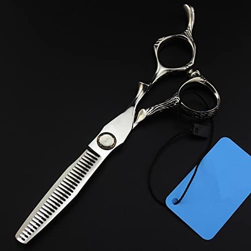 Ножица за подстригване на коса, 6-инчов професионален японски лагер 440c сребърни ножици за подстригване на коса прическа филировочные