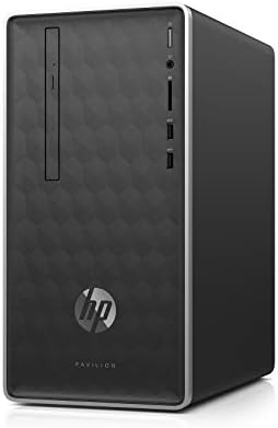 HP 590-p0033w Палата Desktop i3-8100 3,6 Ghz, 4 GB оперативна памет, 1 TB Твърд диск Win 10 Home Пепеляво-сребърен