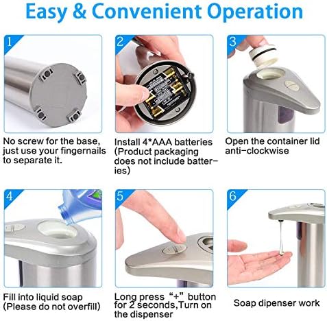 Опаковка сапун със сензор, Захранващи сапун за Еднократна употреба на батерии, Инфрачервен автоматично дозиране система сапун, Безконтактно