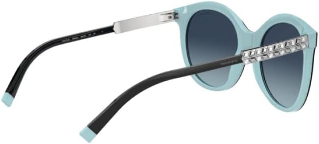 Слънчеви очила Тифани TF 4175-B80554U, Черно на синьо, със сини Градиентными лещи, 55 мм