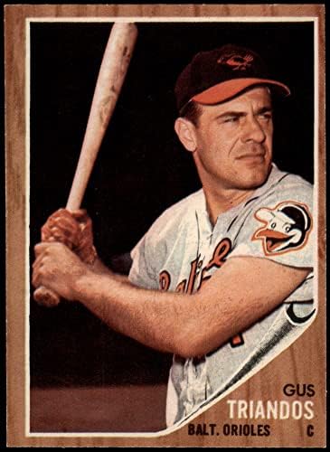 1962 Topps 420 Гас Триандос Балтимор Ориълс (Бейзболна картичка) EX/MT Orioles