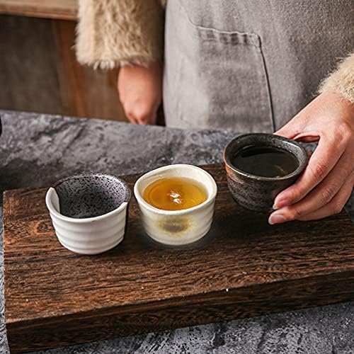 Hemoton Ретро Декор на Чаши за Еспресо 3шт Керамични Чаши за Саке Японски Чаши за Саке Японски Чаени Чаши От Соджу Стъклена