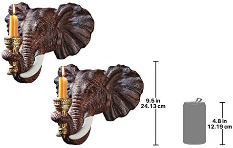 Дизайнерски стенни аплици Toscano Elephant - Комплект от две