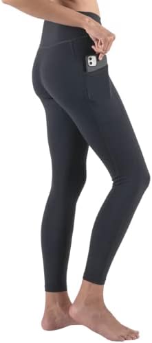 Дамски панталони за йога SunplusTrade с висока талия и джобове (Гамаши с дължина 7/8 инча)