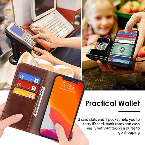 JOYSIDEA Чанта-портфейл за iPhone XR, Магнитен Флип калъф-награда от Изкуствена кожа с Притежател на Кредитна карта, стойка и
